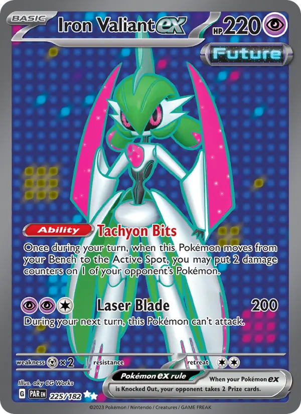 Iron Valiant ex 225 Paradox Rift Pokesingles