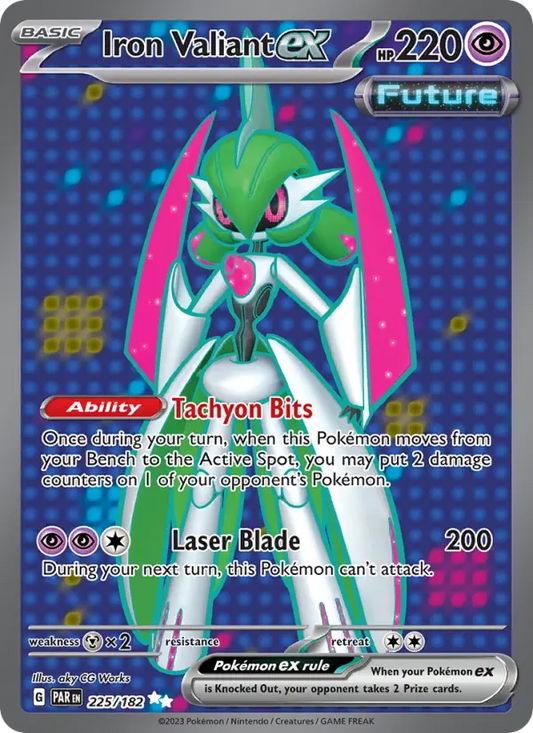 Iron Valiant ex 225 Paradox Rift Pokesingles