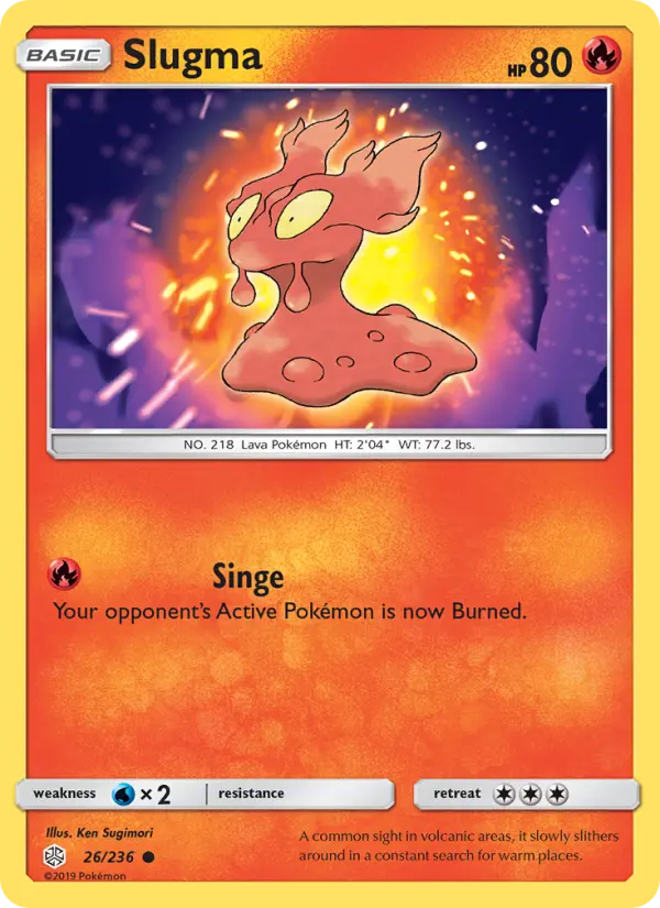 Slugma 26 Cosmic Eclipse Pokesingles