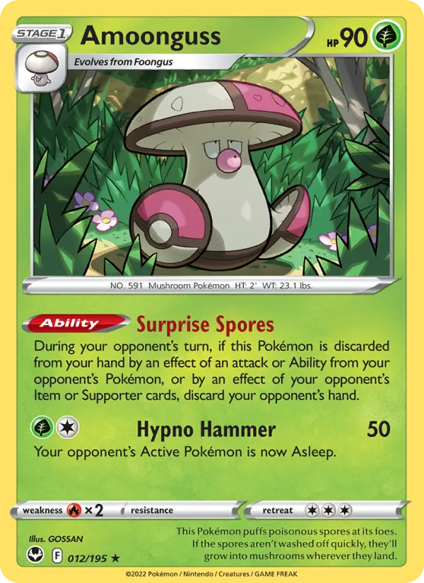 Amoonguss 12 Silver Tempest Pokesingles