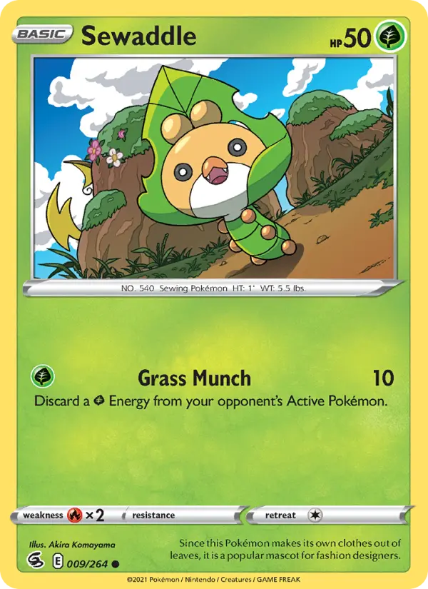 Sewaddle 9 Fusion Strike Pokesingles