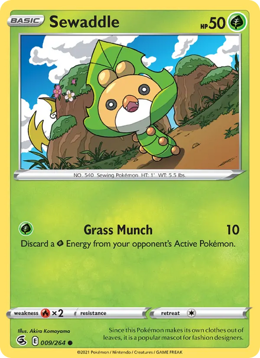 Sewaddle 9 Fusion Strike Pokesingles