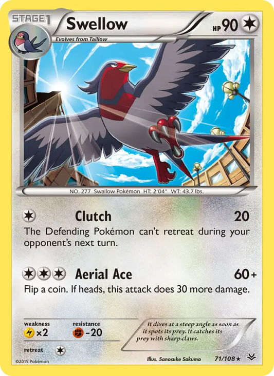 Swellow 71 Roaring Skies Pokesingles
