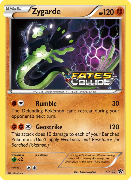 Zygarde XY129 XY Black Star Promos Pokesingles