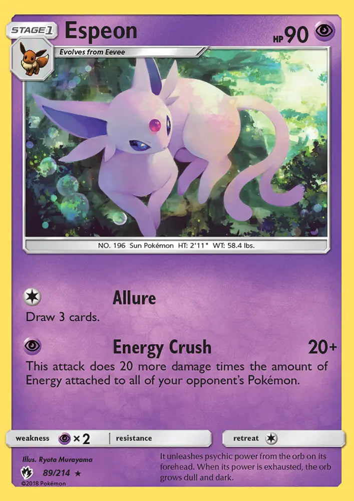 Espeon 89 Lost Thunder Pokesingles