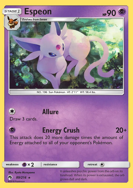 Espeon 89 Lost Thunder Pokesingles
