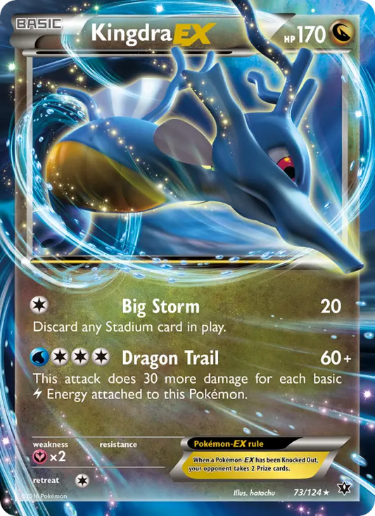 Kingdra EX 73 Fates Collide Pokesingles
