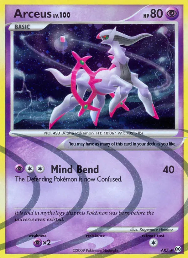 Arceus AR7 Arceus Pokesingles