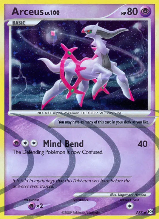 Arceus AR7 Arceus Pokesingles