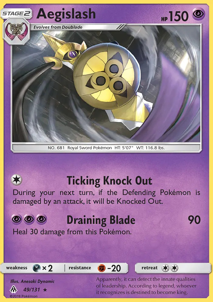 Aegislash 49 Forbidden Light Pokesingles