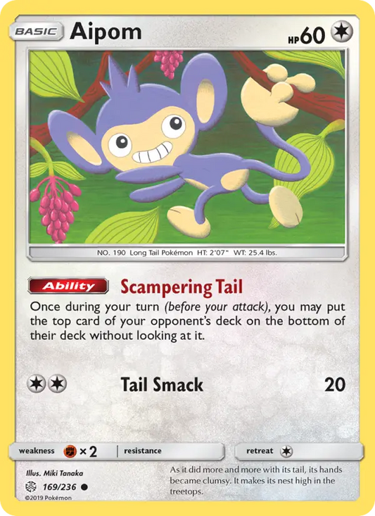 Aipom 169 Cosmic Eclipse Pokesingles