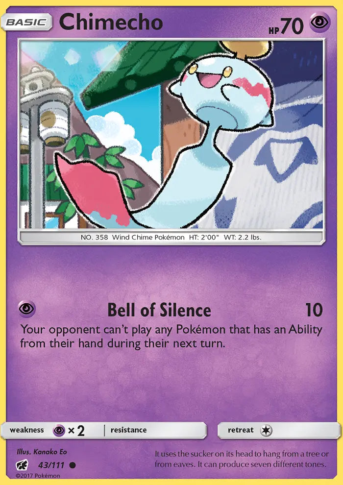 Chimecho 43 Crimson Invasion Pokesingles