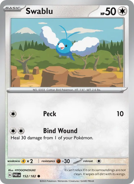 Swablu 152 Paradox Rift Pokesingles