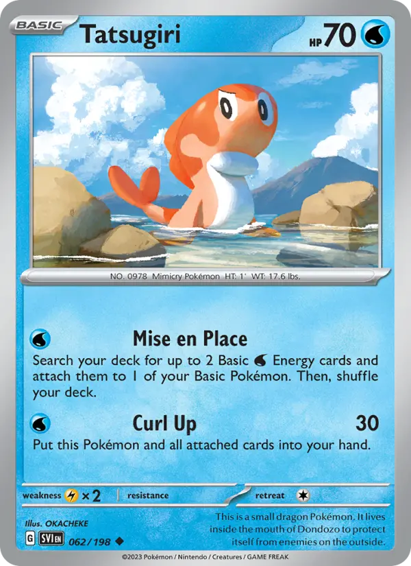 Tatsugiri 62 Scarlet & Violet Pokesingles