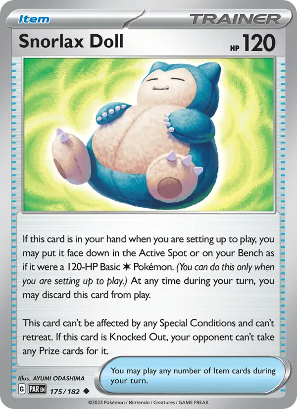 Snorlax Doll 175 Paradox Rift Pokesingles