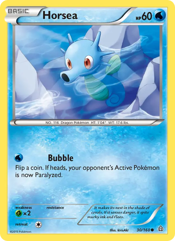 Horsea 30 Primal Clash Pokesingles