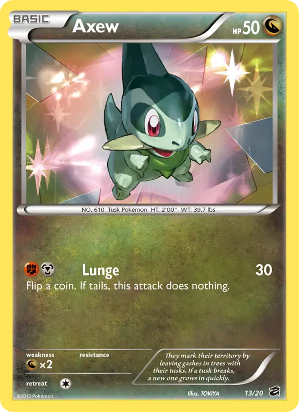 Axew 13 Dragon Vault Pokesingles