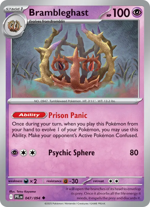 Brambleghast 47 Phantasmal Flames Pokesingles
