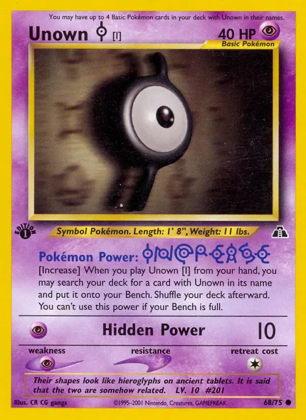 Unown [I] 68 Neo Discovery Pokesingles