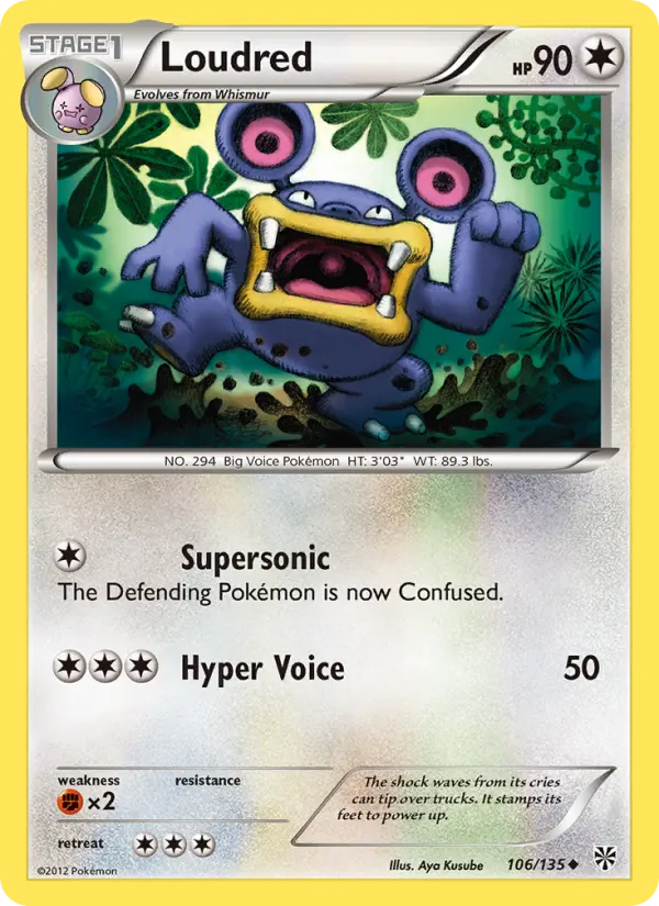 Loudred 106 Plasma Storm Pokesingles