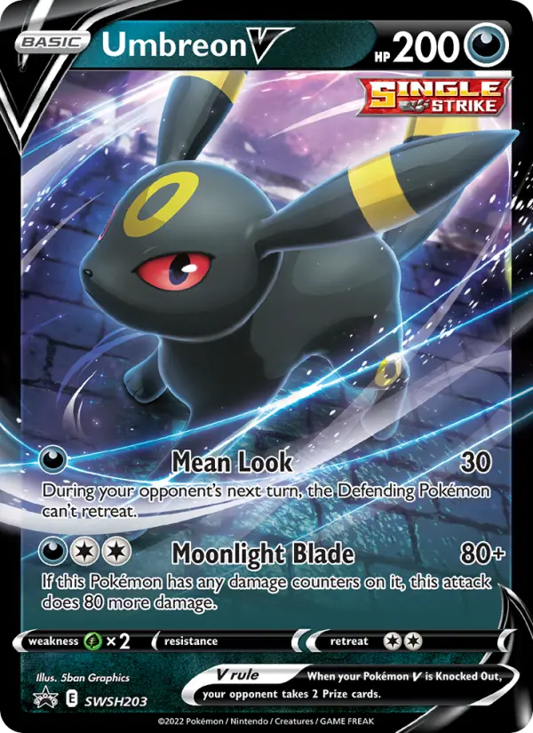 Umbreon V SWSH203 SWSH Black Star Promos Pokesingles
