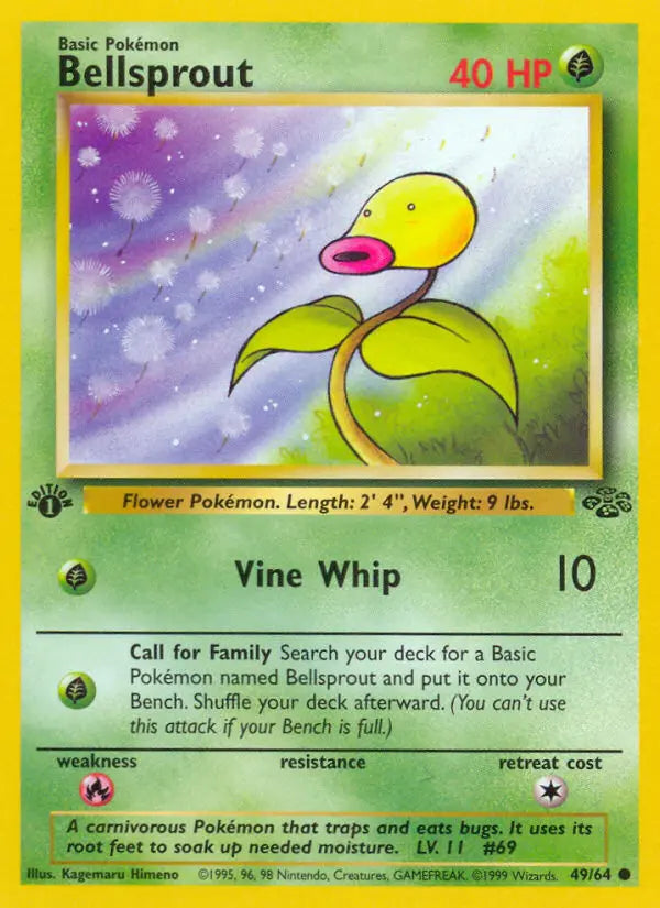 Bellsprout 49 Jungle Pokesingles