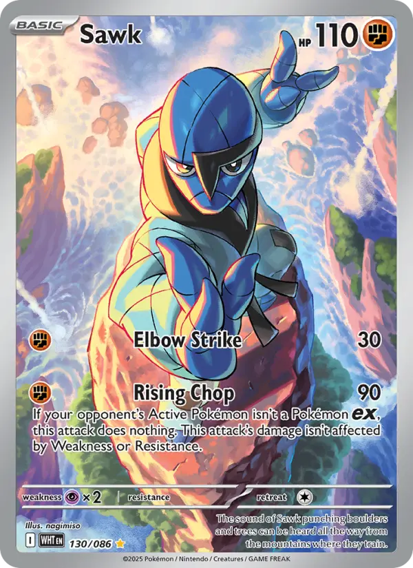 Sawk 130 White Flare Pokesingles