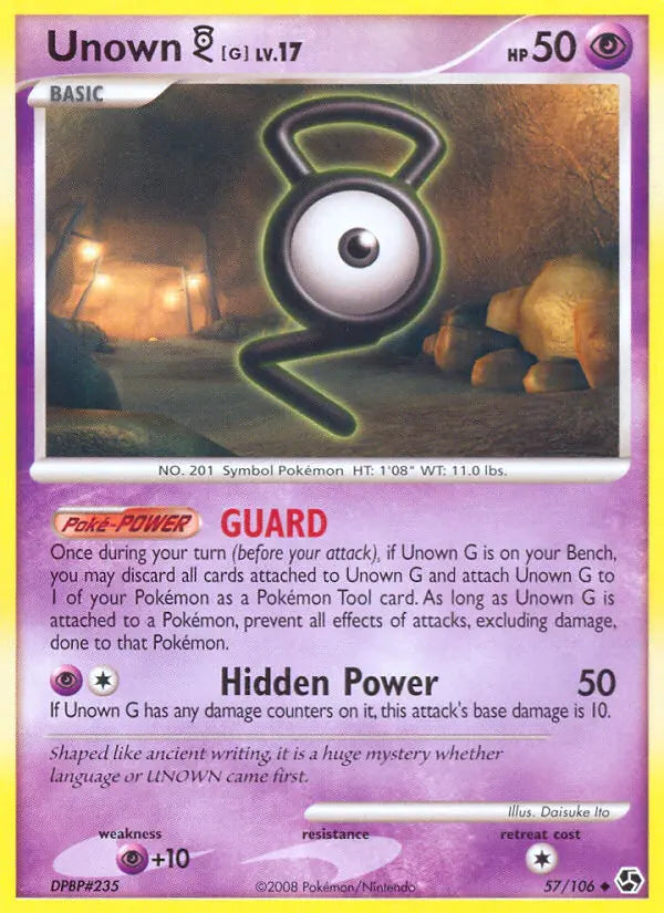 Unown G 57 Great Encounters Pokesingles