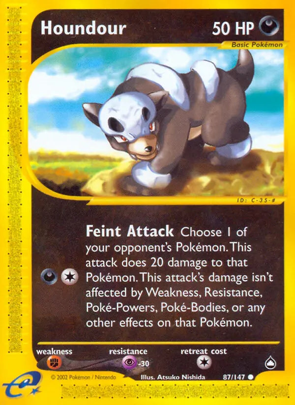 Houndour 87 Aquapolis Pokesingles