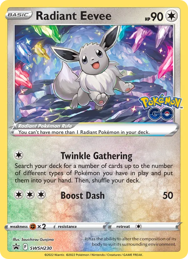 Radiant Eevee SWSH230 SWSH Black Star Promos Pokesingles