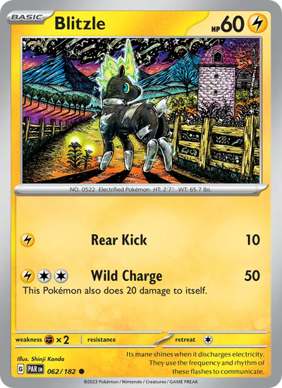 Blitzle 62 Paradox Rift Pokesingles