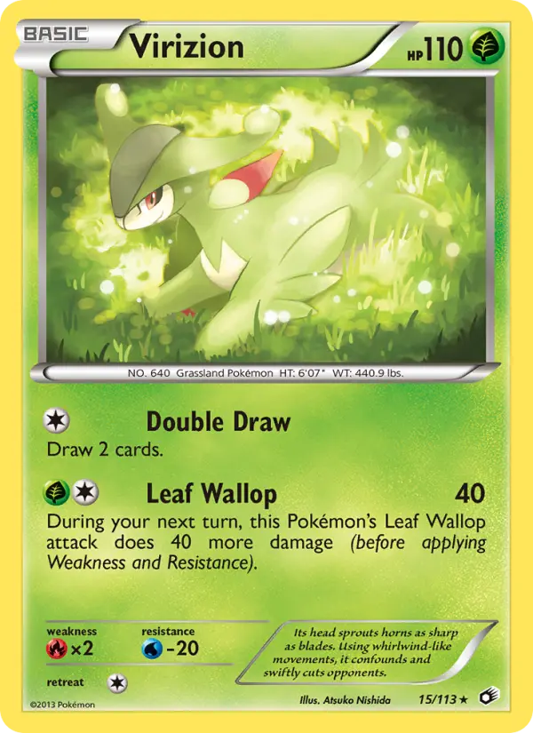 Virizion 15 Legendary Treasures Pokesingles