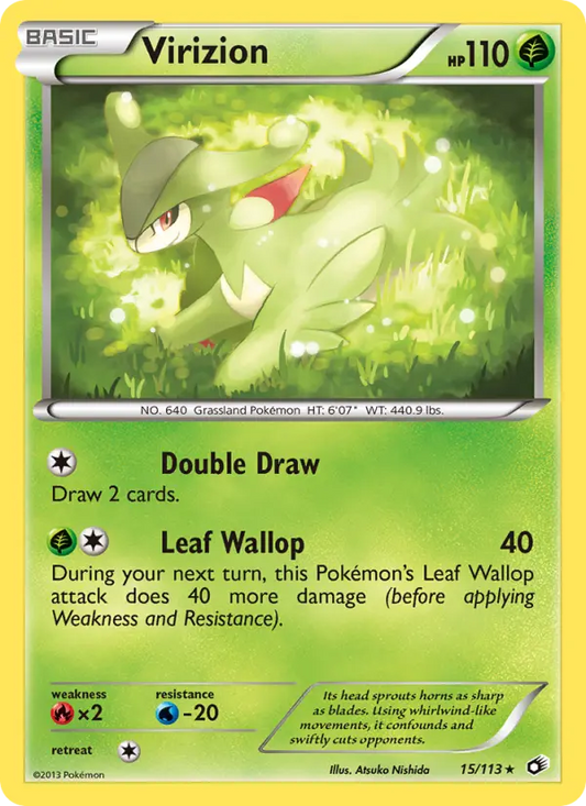 Virizion 15 Legendary Treasures Pokesingles