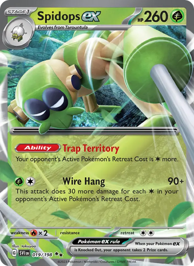 Spidops ex 19 Scarlet & Violet Pokesingles