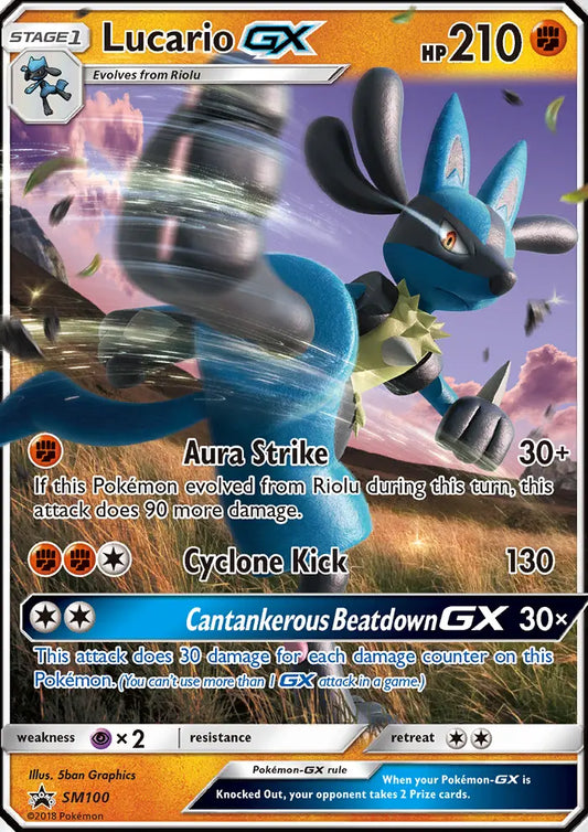 Lucario GX SM100 SM Black Star Promos Pokesingles