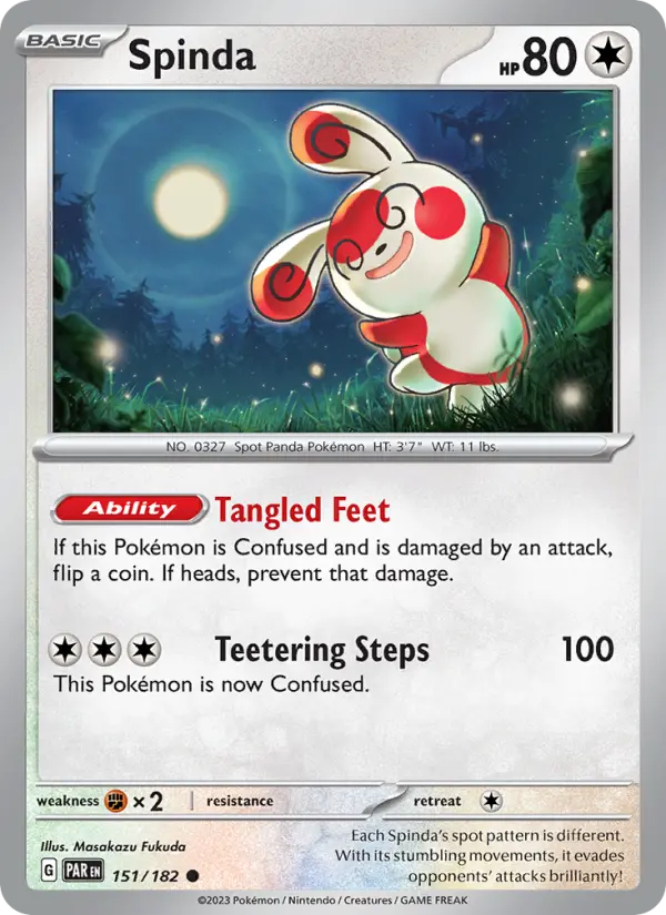 Spinda 151 Paradox Rift Pokesingles