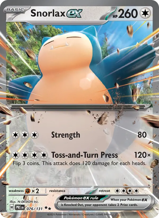 Snorlax ex 76 Prismatic Evolutions Pokesingles