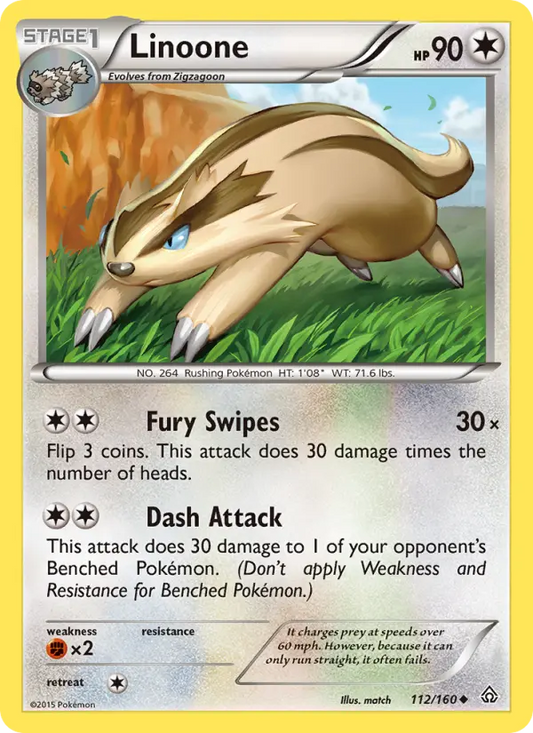Linoone 112 Primal Clash Pokesingles