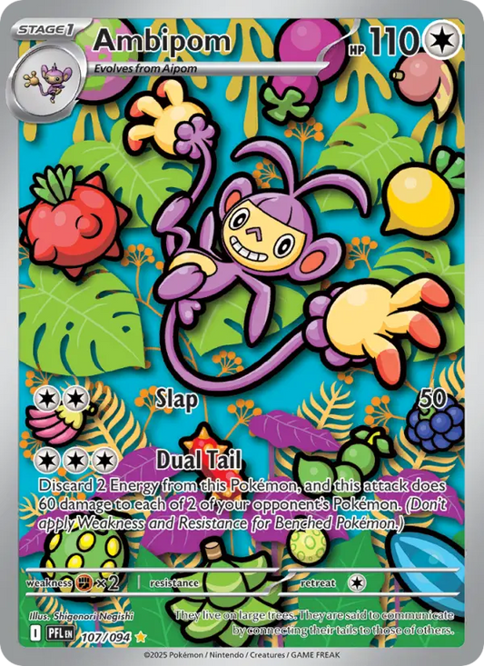 Ambipom 107 Phantasmal Flames Pokesingles