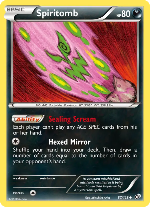 Spiritomb 87 Legendary Treasures Pokesingles