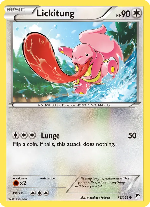 Lickitung 78 Furious Fists Pokesingles