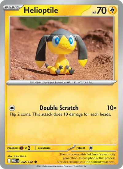 Helioptile 52 Mega Evolution Pokesingles