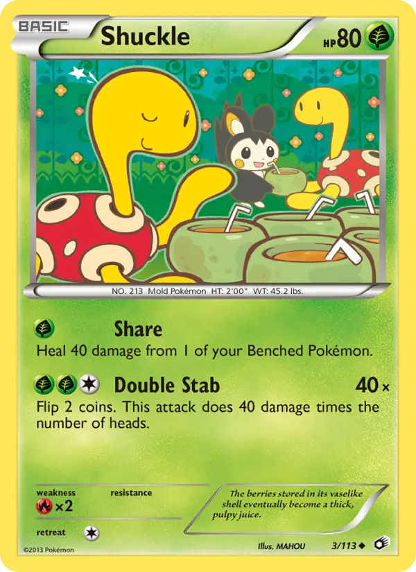 Shuckle 3 Legendary Treasures Pokesingles