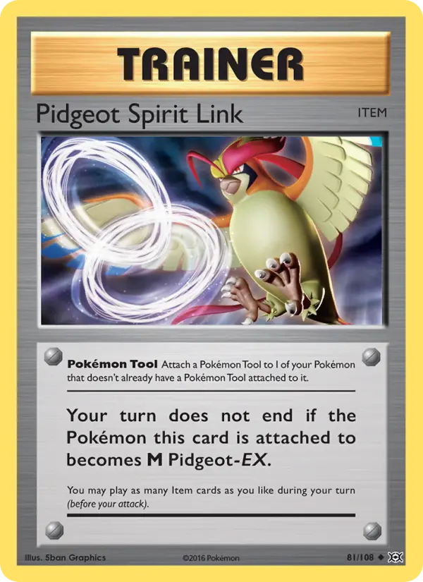 Pidgeot Spirit Link 81 Evolutions Pokesingles