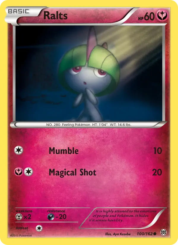 Ralts 100 BREAKthrough Pokesingles