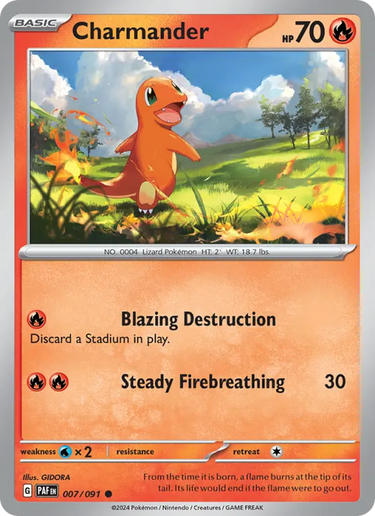 Charmander 7 Paldean Fates Pokesingles
