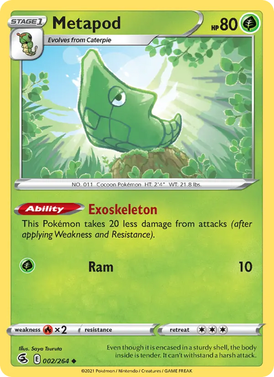 Metapod 2 Fusion Strike Pokesingles