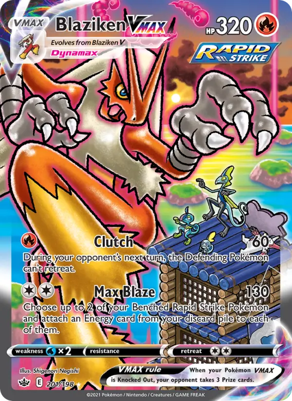 Blaziken VMAX 201 Chilling Reign Pokesingles