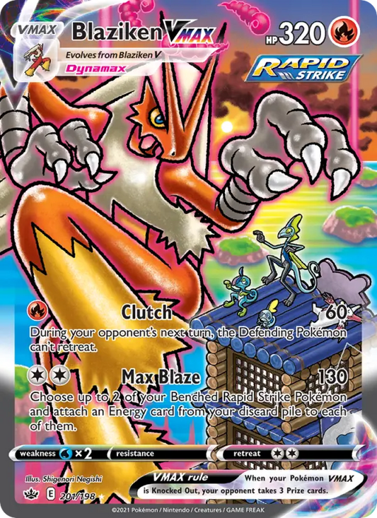 Blaziken VMAX 201 Chilling Reign Pokesingles