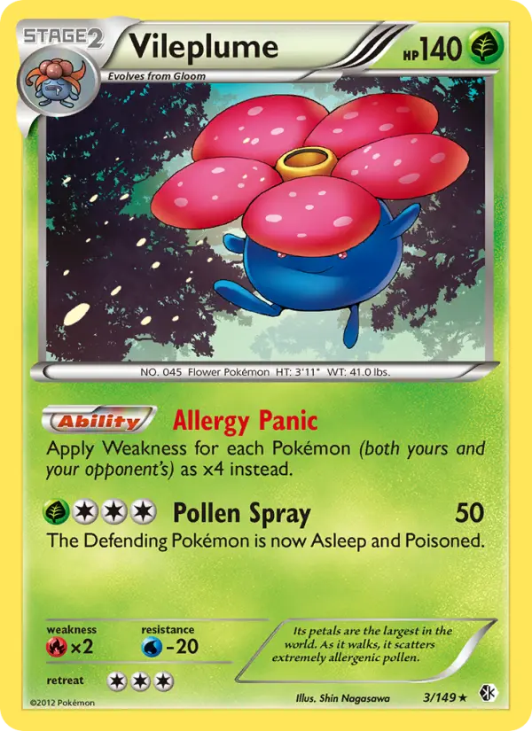 Vileplume 3 Boundaries Crossed Pokesingles